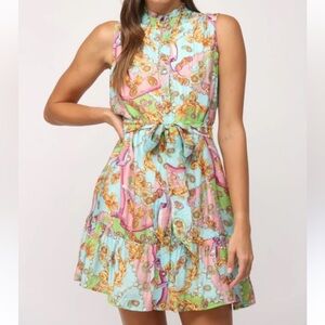 We’re all pretty girls Floral Multicolor Sleeveless Dress size Small
